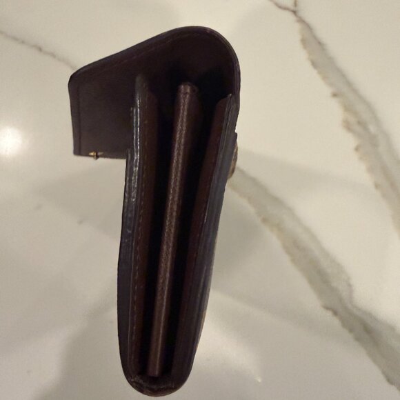 Louis Vuitton "Sarah" Wallet in Damier Ebene - Picture 10 of 14